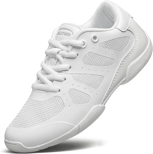 Lot of 24 - BAXINIER Girls White Cheer Shoes Size 5 Big Kid by BAXINIER