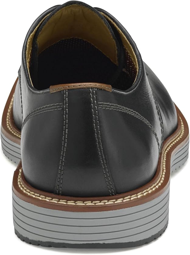 Johnston & Murphy Upton Plain Toe Black Leather Men's Shoes Size 9 M by Johnston & Murphy