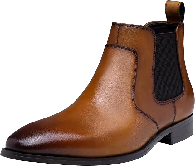 Lot of 3 - Men's Brown Leather Chelsea Dress Boots Size 10