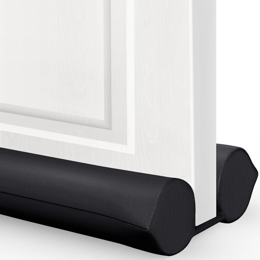 Door Draft Stopper Under Door Seal Adjustable Noise Dust Insect Blocker Black