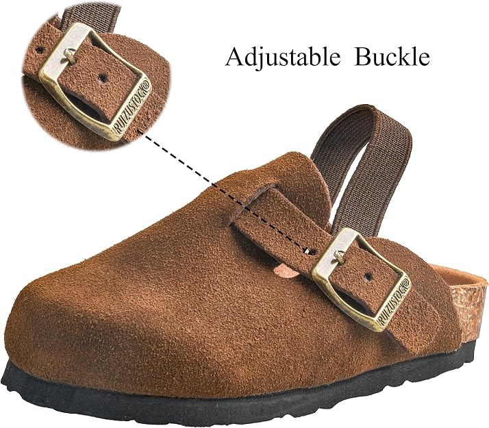 Lot of 5 - Cuintms Brown Slip-On Cork Footbed Shoes Size 5.5
