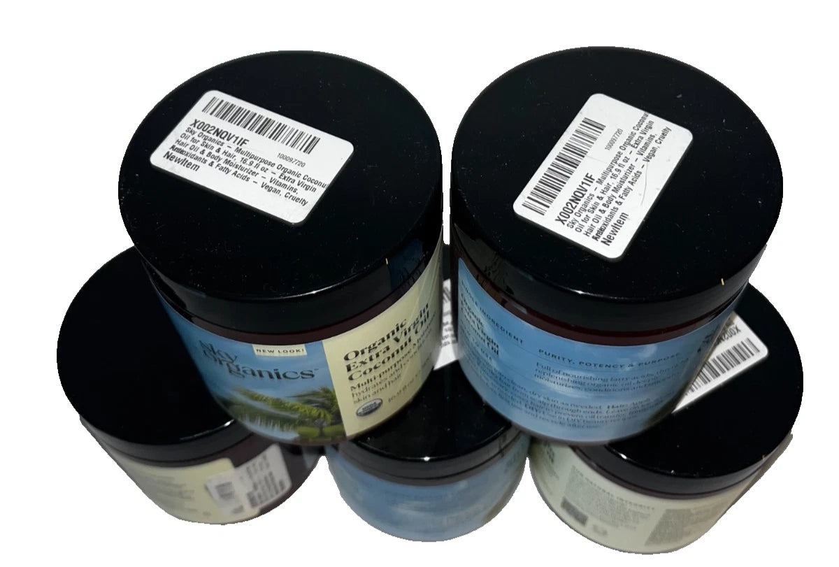 Lot of 6 - Sky Organics Coconut Oil Organic Extra Virgin 16.9oz