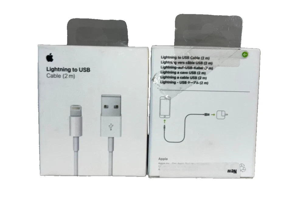 Lot of 4 - Apple Lightning to USB Cable 2m - OEM iPhone Charger Cord