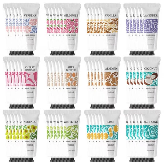72-Pack Mini Hand Creams (Assorted Scents) - Body & Earth LOVE - Moisturizing