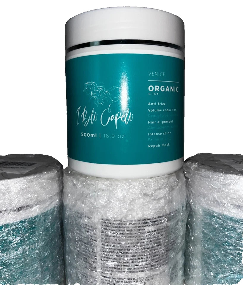 Lot of 4 - I Belli Capelli Venice Organic Btox Hair Mask 500ml - Anti Frizz