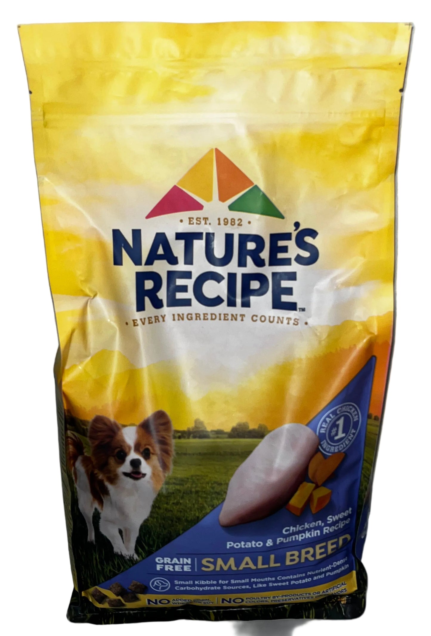 Lot of 2 - Small Dog Food & Dental Treat Bundle Nature's Recipe
