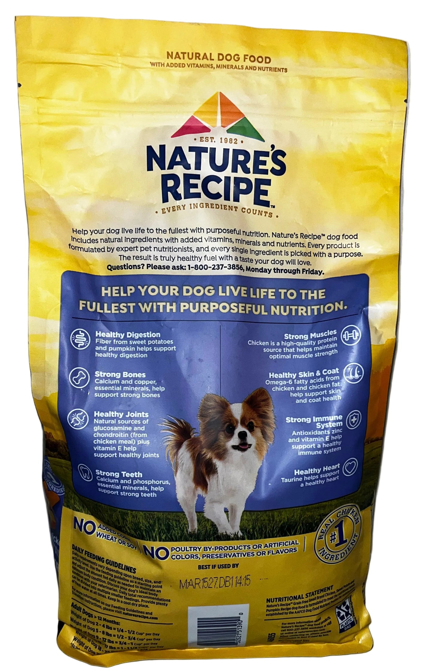 Lot of 2 - Small Dog Food & Dental Treat Bundle Nature's Recipe