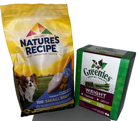 Small Dog Food & Dental Treat Bundle Nature's Recipe