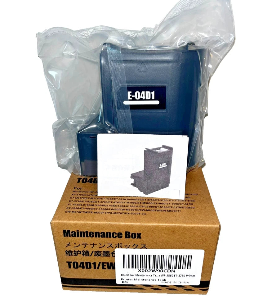 Lot of 6 - New Epson T04D1 Maintenance Box Ink Waste Tank E-04D1