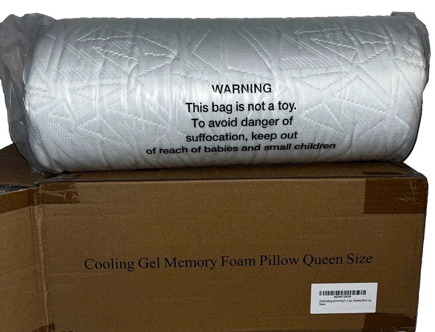 Adjustable Cooling Gel Memory Foam Pillow - Queen Size for Sleeping 1 Pack