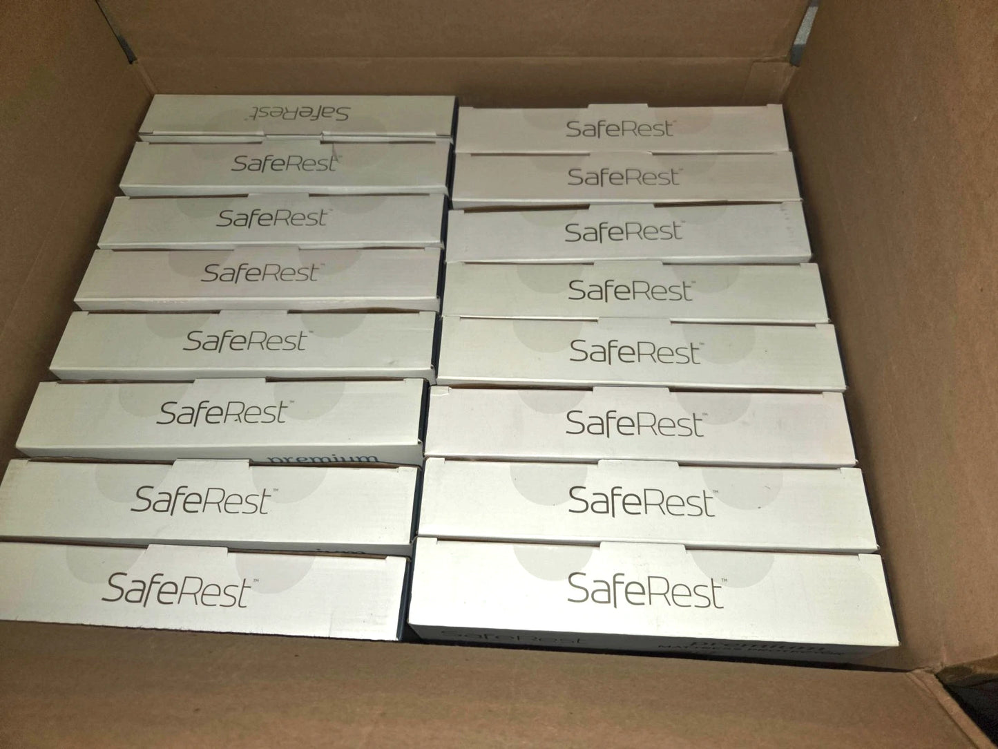 Lot of 16 - SafeRest Premium Queen Mattress Protectors – Waterproof, Hypoallergenic – 60” x 80” x 18”