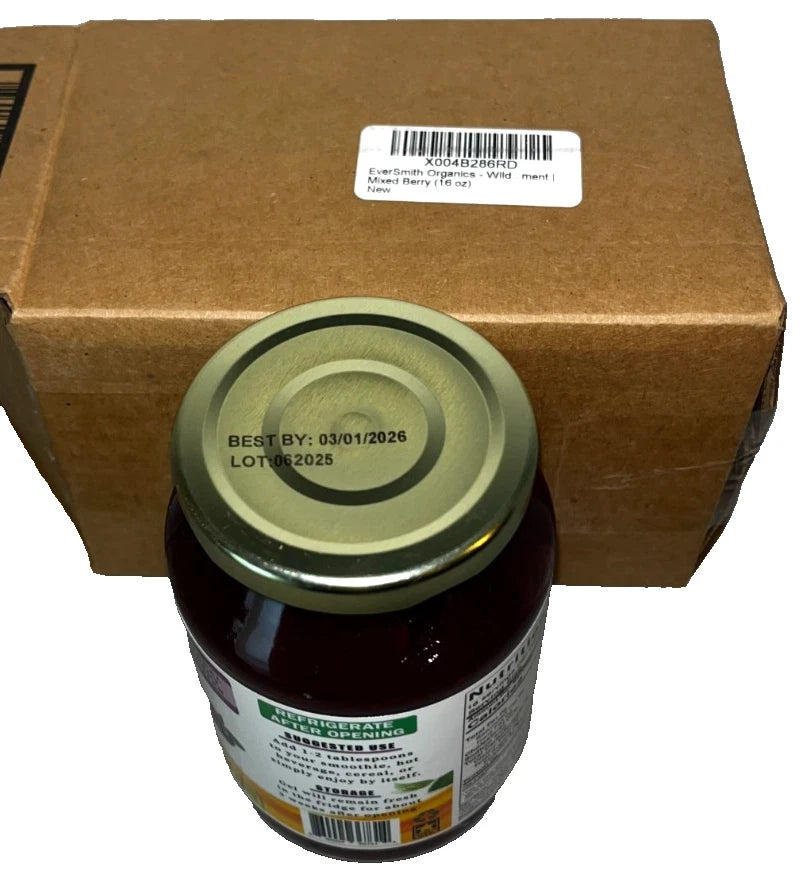 Sea Moss Gel - Mixed Berry & Elderberry 16oz Natural Energy Immune Support