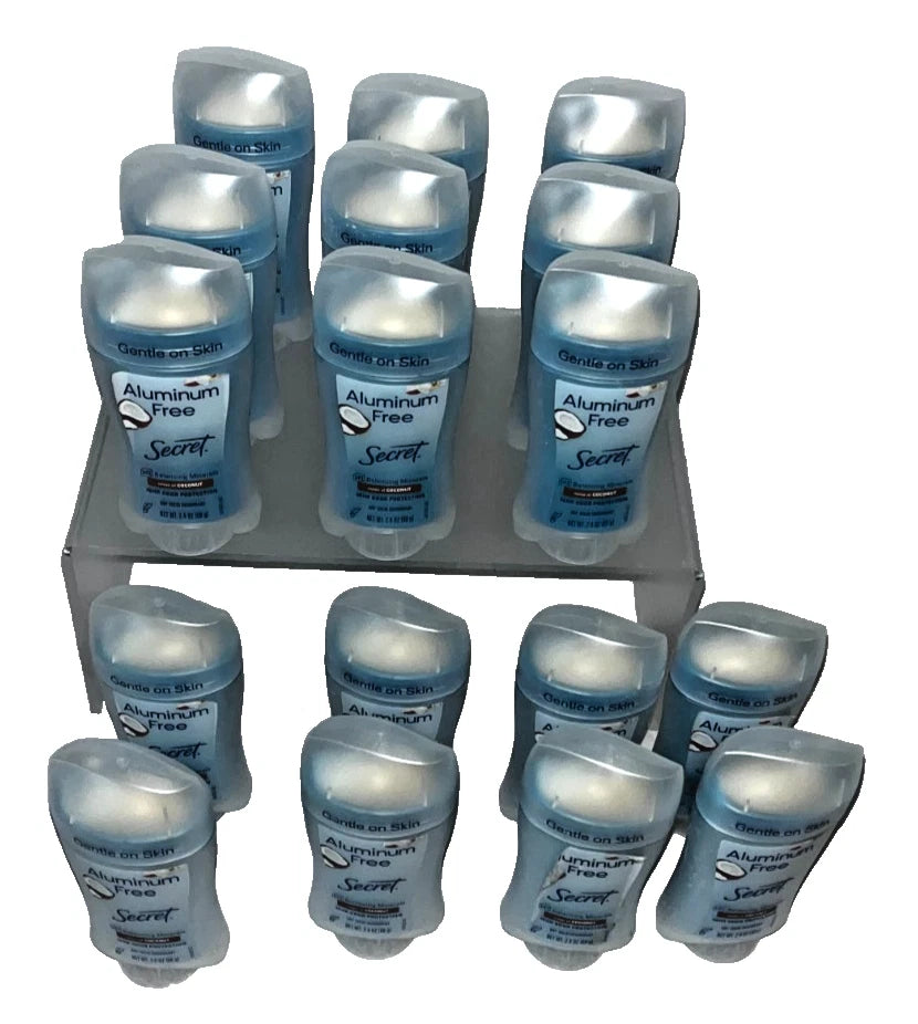 Lot of 8 - Secret Aluminum Free Deodorant Coconut 2oz Gentle Skin