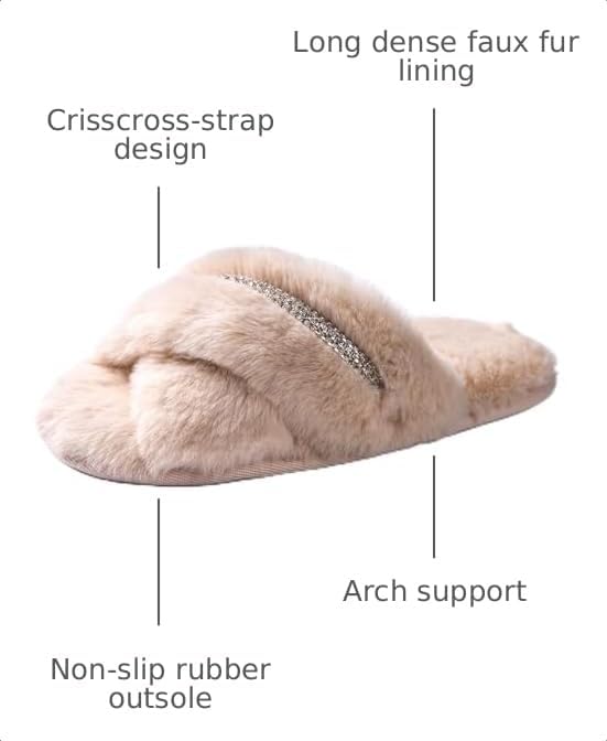 Lot of 14 - Mixed lot of Slippers Empty Entire Women's Fuzzy Sizes 10-10.5 and 9-9.5