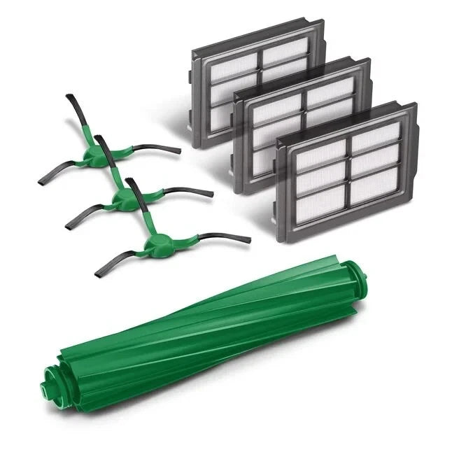 Lot of 3 - Genuine iRobot Roomba OEM Replenishment Kit - Filters, Brushes & Rollers