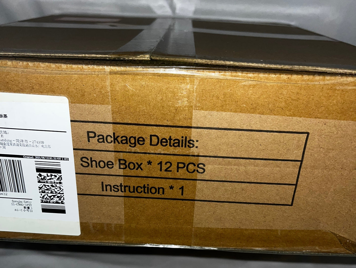 12 Pack Stackable Clear Shoe Storage Organizer Boxes Drop Front Large