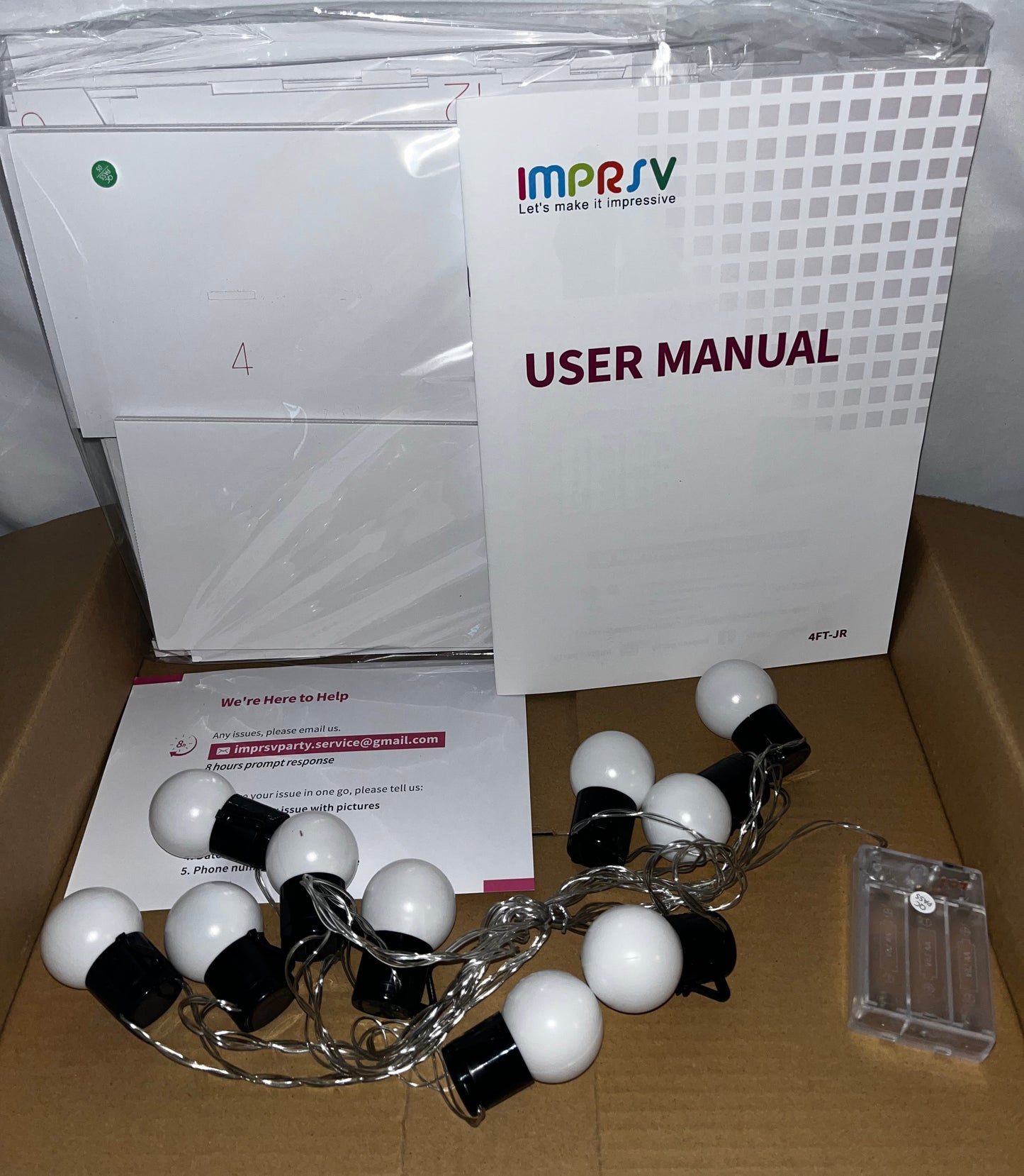 IMPRSV Party Marquee Letters & Numbers Kit A-Z 0-9 Light Up