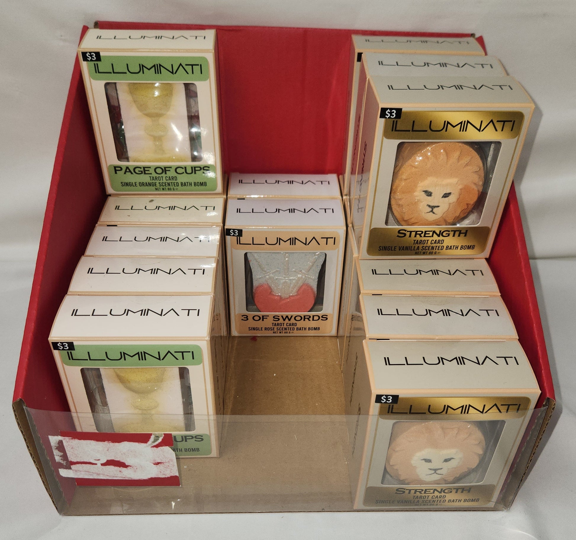 Lot of 43 - Knight Illuminate Boxed Tarot Card Bath Bombs
