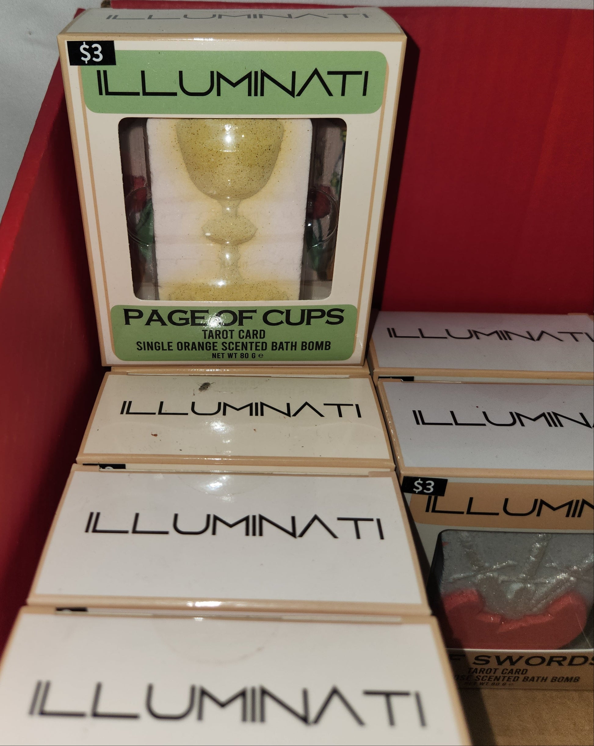Lot of 43 - Knight Illuminate Boxed Tarot Card Bath Bombs