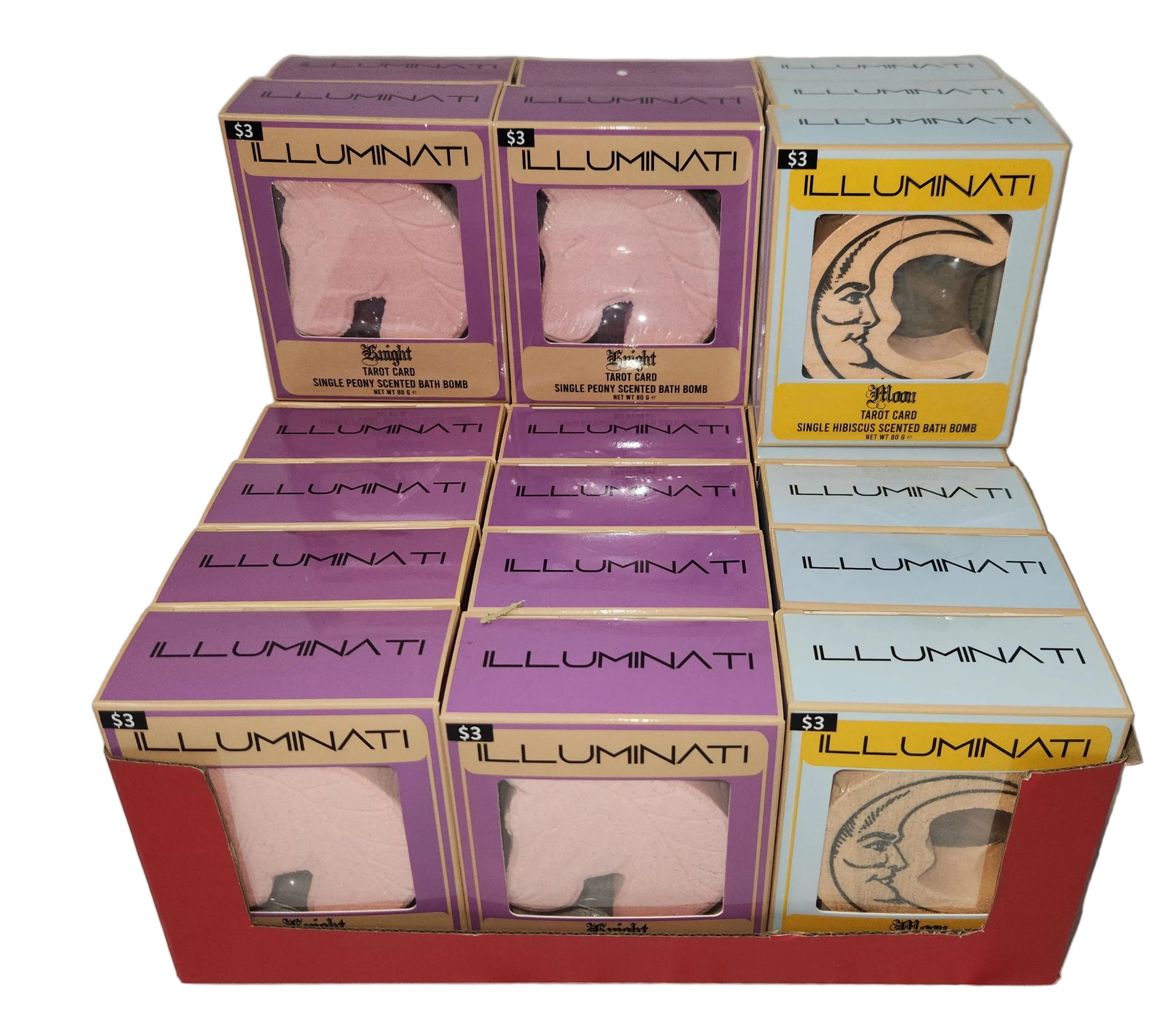 Lot of 43 - Knight Illuminate Boxed Tarot Card Bath Bombs