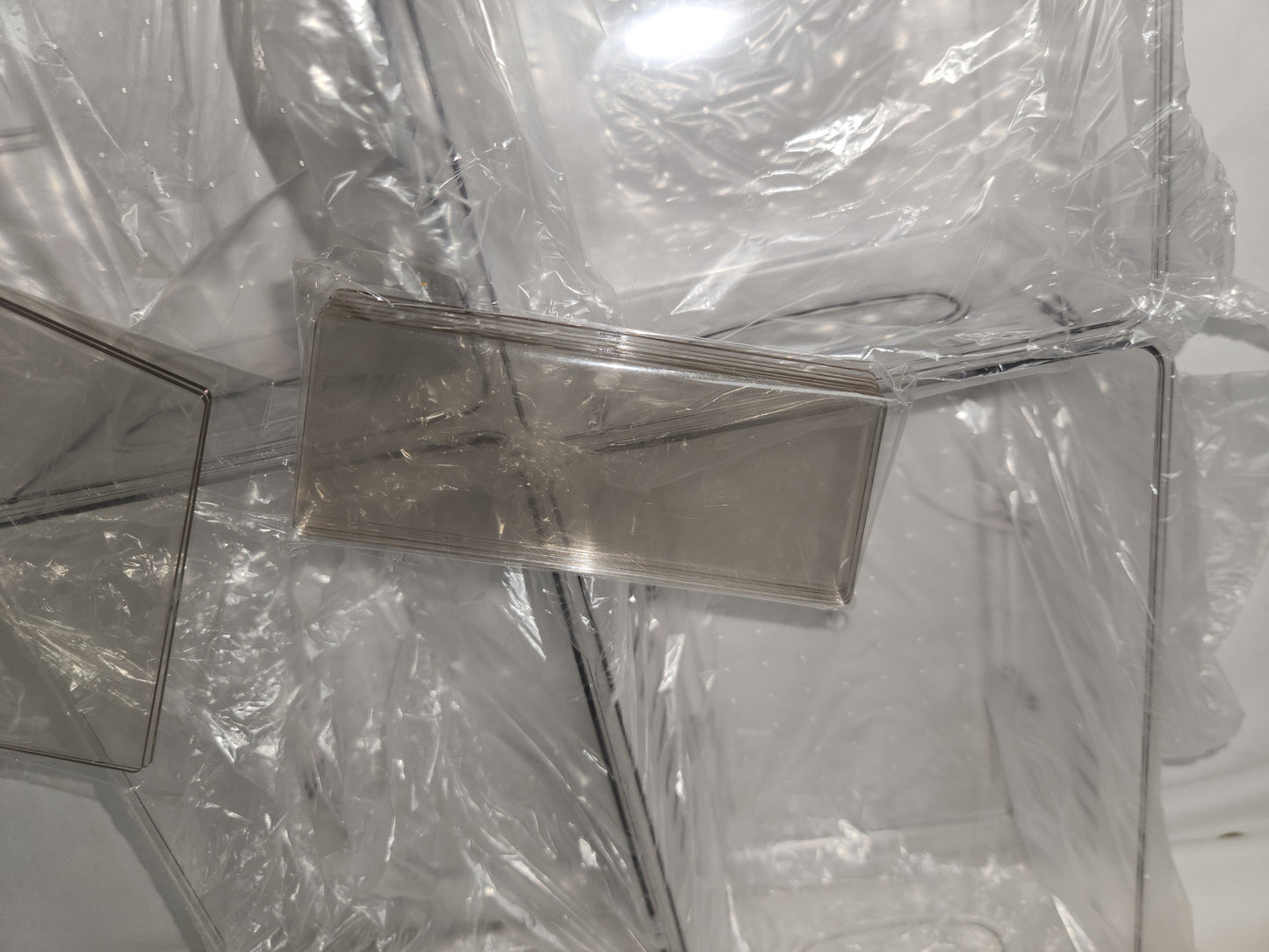 Lot of 4 - JAWEAVER Clear Refrigerator Food Storage Bins