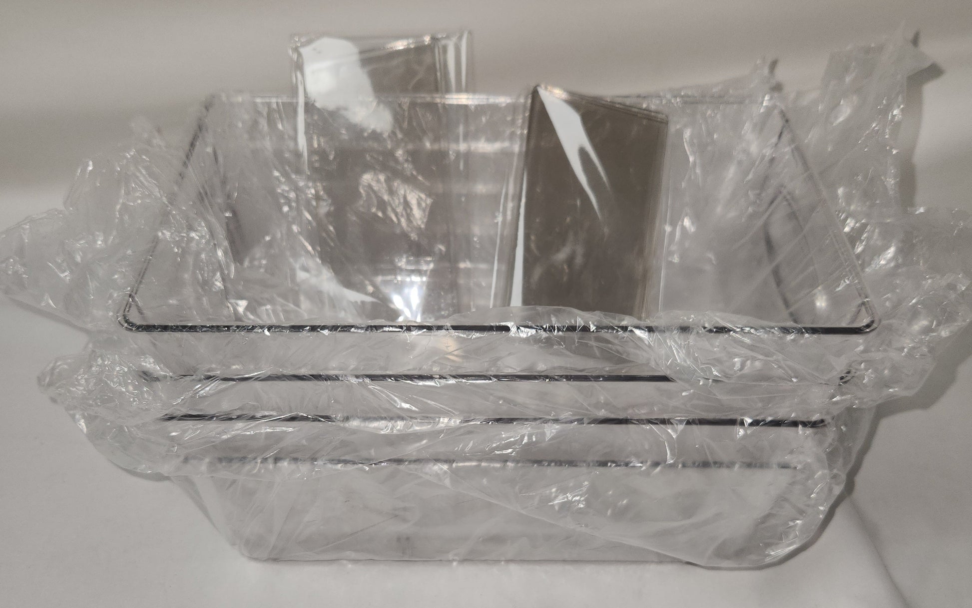 Lot of 4 - JAWEAVER Clear Refrigerator Food Storage Bins