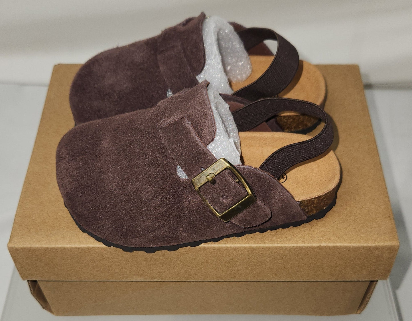 Lot of 5 - Cuintms Brown Slip-On Cork Footbed Shoes Size 140