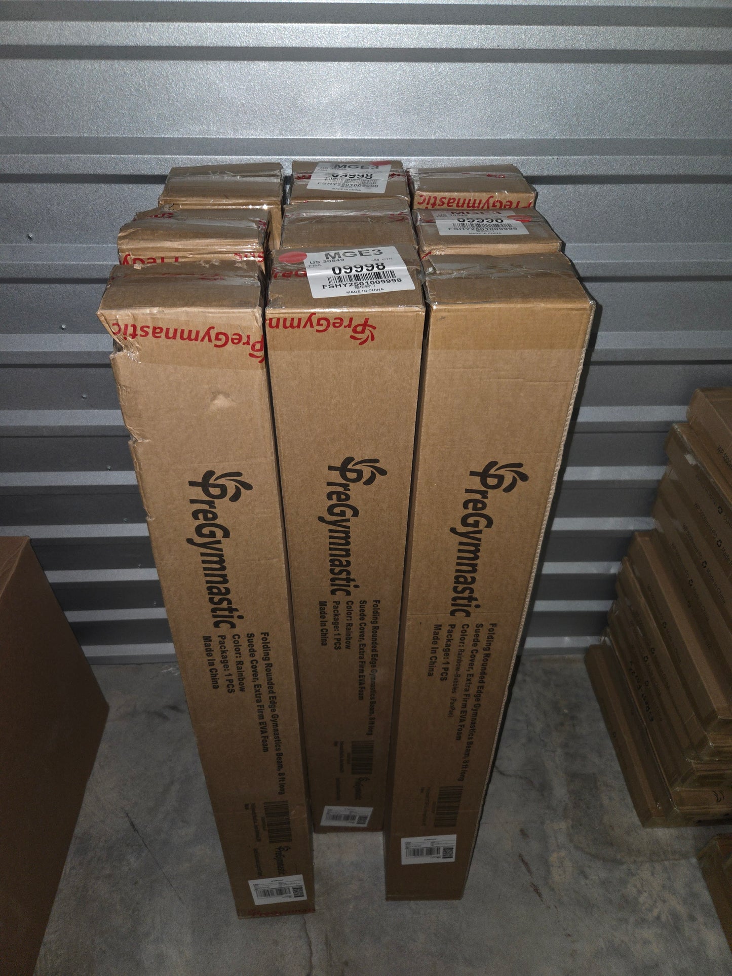 PreGymnastic Folding Gymnastics Balance Beam – 6FT & 8FT Suede EVA Foam Rounded Edge