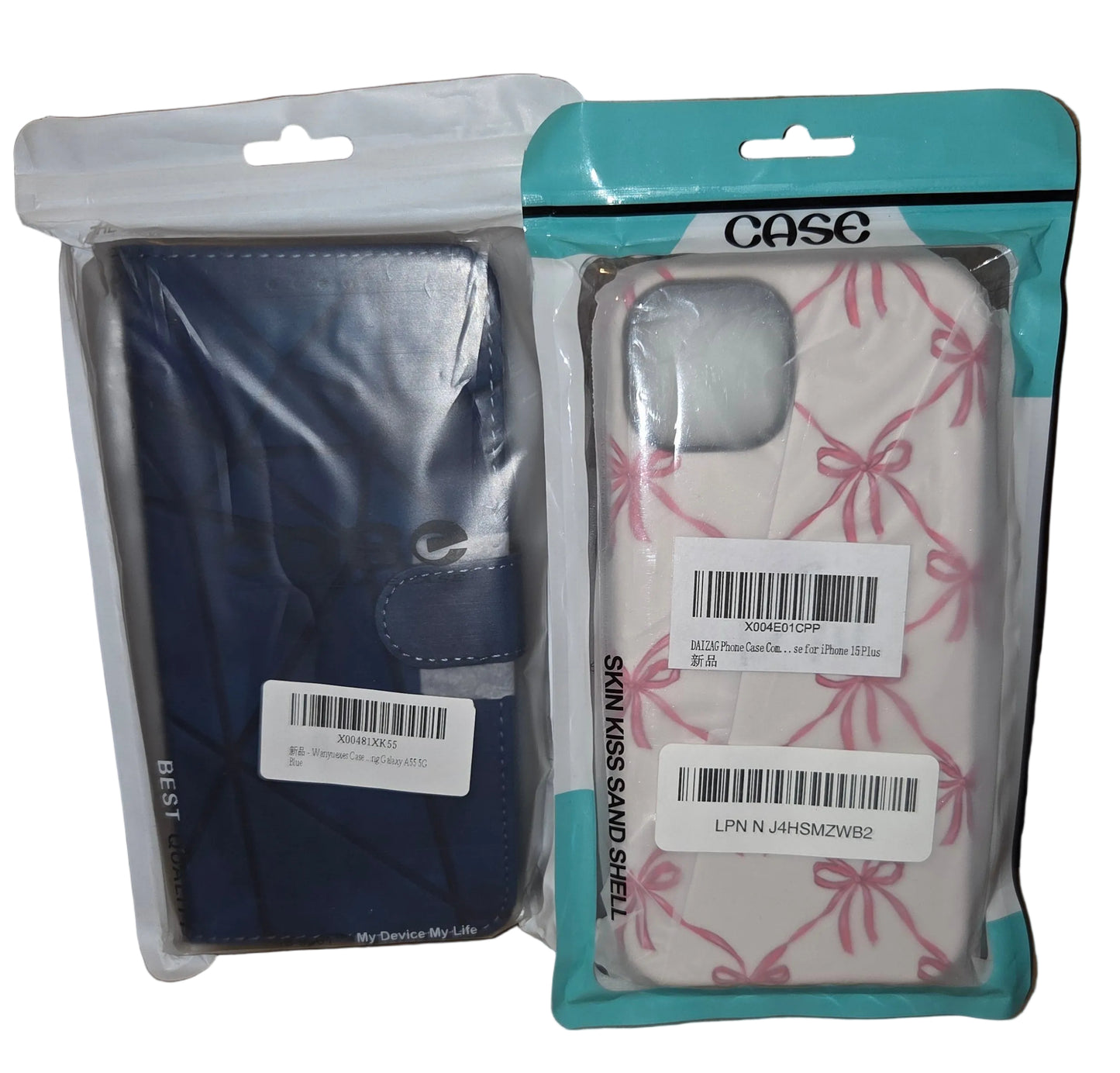 Mixed Lot of 34 - Cell Phone Cases - iPhone, Samsung, Assorted Styles - Wholesale Bundle